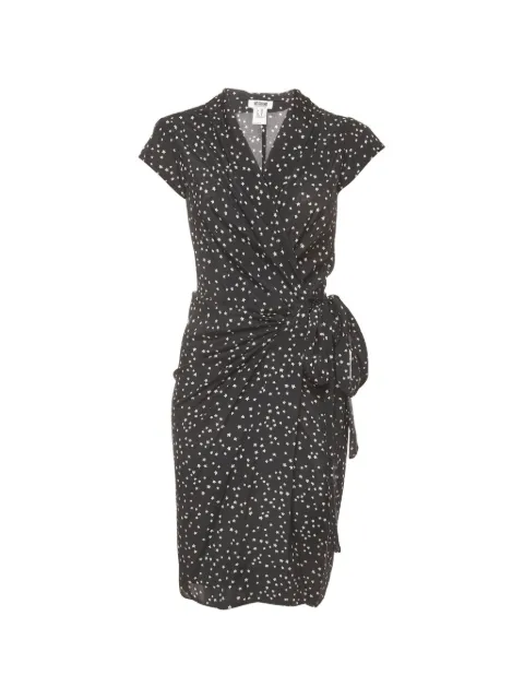 Moschino Cheap & Chic star-print wrap dress Black 1393690