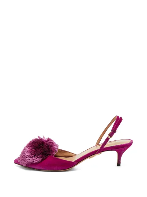 Aquazzura Powder Puff slingback pumps Pink 1391214
