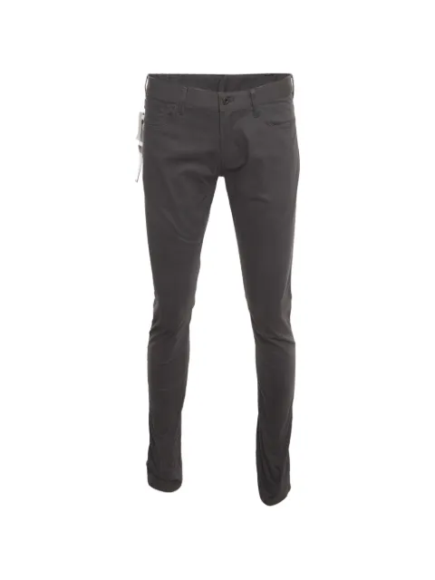 Emporio Armani Pre-Owned 2018 slim-fit trousers Grey 1399231