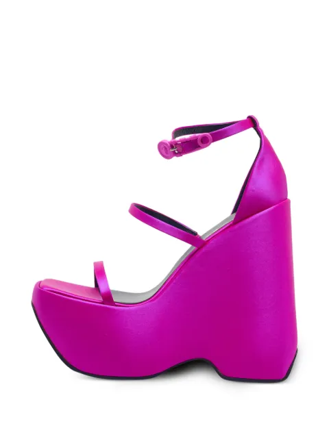 Versace Pre-Owned Medusa platform wedge sandals Pink 1398035