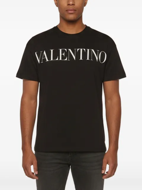 Valentino Garavani Pre-Owned logo-print jersey T-shirt Black 1388375