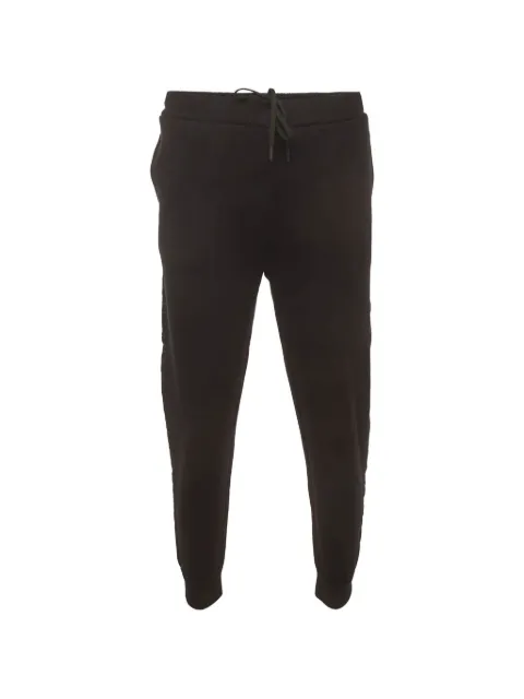 Prada Pre-Owned 2022 logo-plaque Re-Nylon track pants Black 1401578