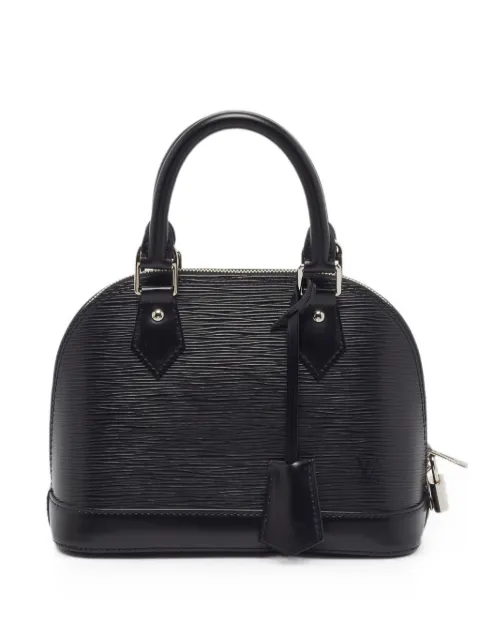 Louis Vuitton Pre-Owned Alma BB leather tote bag Black 1402550