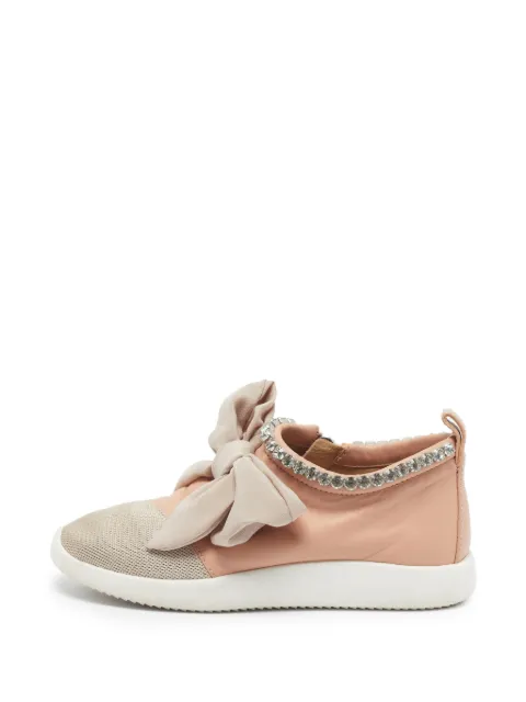 Giuseppe Zanotti Vintage Frankie bow-detail sneakers Pink 1393110