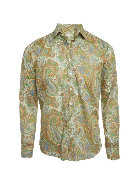 Etro Pre-Owned paisley-print long-sleeve shirt Neutrals 1385969