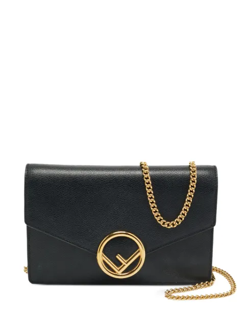 Fendi Pre-Owned F envelope shoulder bag Black 1393763