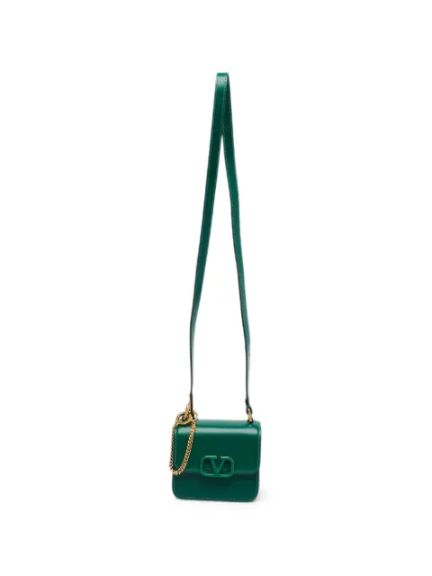 Valentino Garavani Pre-Owned VSling leather mini shoulder bag Green 1399033