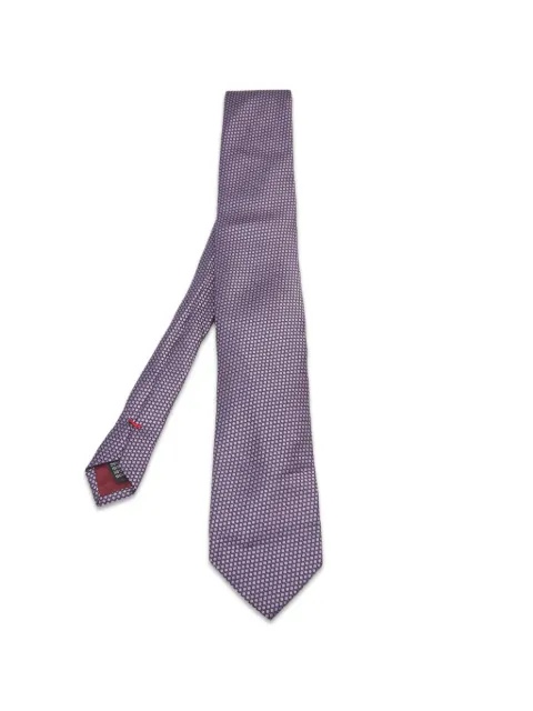 Gianfranco Ferré geometric-patterned tie Purple 1392870