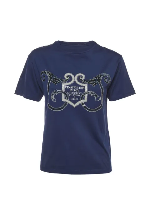 Hermès Pre-Owned Printed jersey T-shirt Blue 1389946