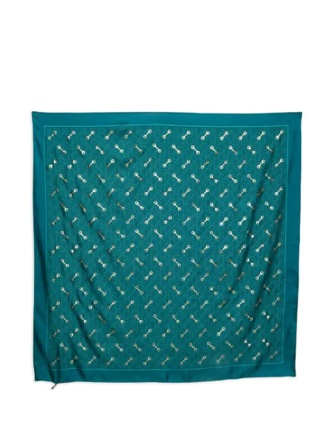 Gucci Pre-Owned Monogram Horsebit scarf Green 1392920