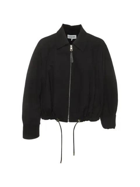 Loewe Pre-Owned zip-up drawstring jacket Black 1400956