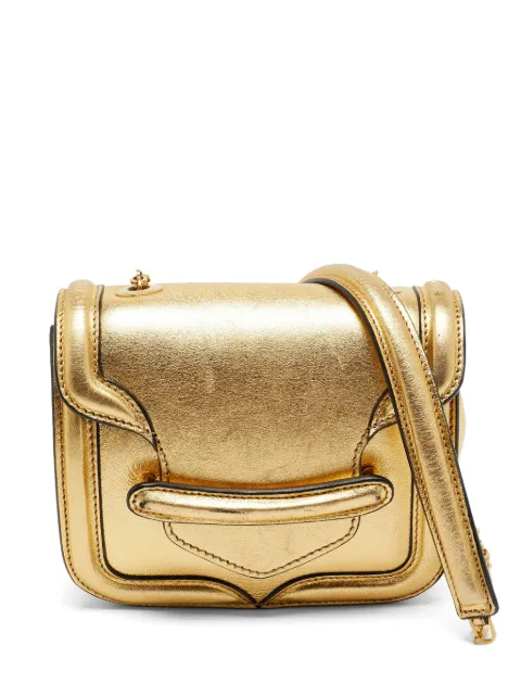 Alexander McQueen Pre-Owned mini Heroine chain crossbody bag Gold 1386436