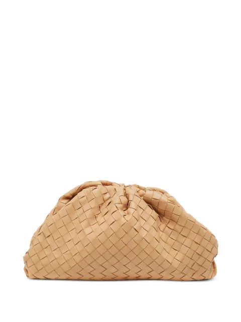 Bottega Veneta Pre-Owned The Pouch Intrecciato clutch bag Neutrals 1394704