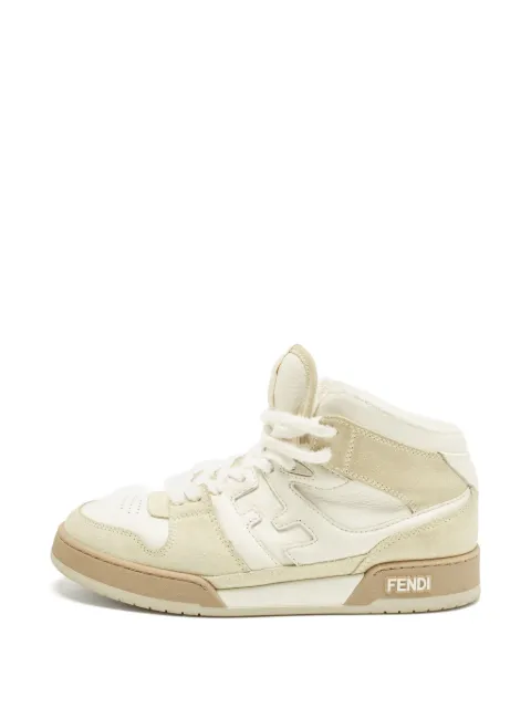 Fendi Pre-Owned Match high-top sneakers Neutrals 1382553