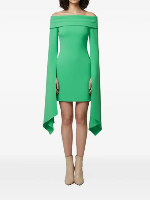 Solace London Mila off-shoulder mini dress Green 1392544