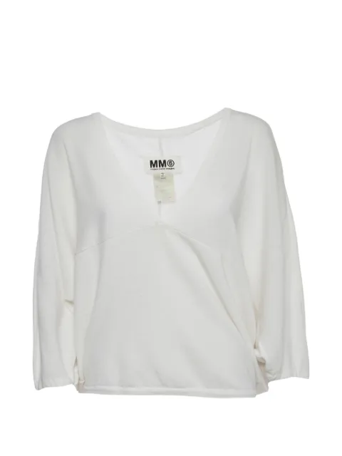 Maison Martin Margiela Pre-Owned V-neck sweater White 1393364