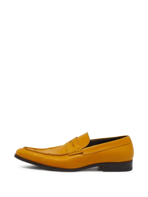 DSQUARED2 penny leather loafers Yellow 1404015