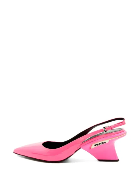 Prada Pre-Owned pointed-toe slingback pumps Pink 1388790