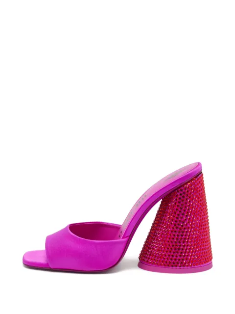 The Attico Devon crystal-embellished sandals Pink 1382946