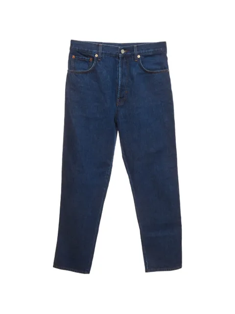 Gucci Pre-Owned straight-leg cropped jeans Blue 1387172