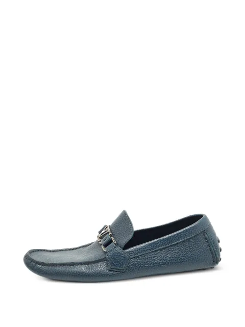 Louis Vuitton Pre-Owned Hockenheim leather loafers Blue 1384538