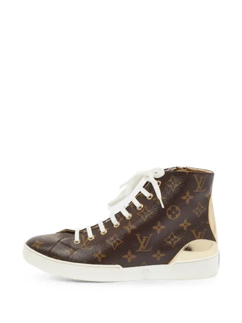 Louis Vuitton Pre-Owned Stellar monogram high-top sneakers Brown 1372162