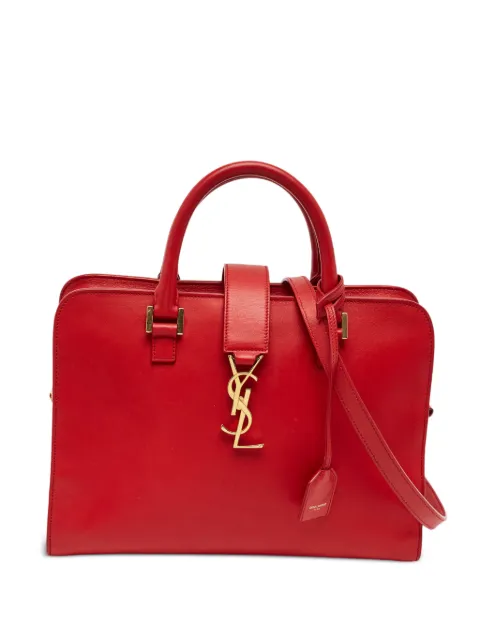 Saint Laurent Pre-Owned 2016 small Cabas tote bag Red 1397463
