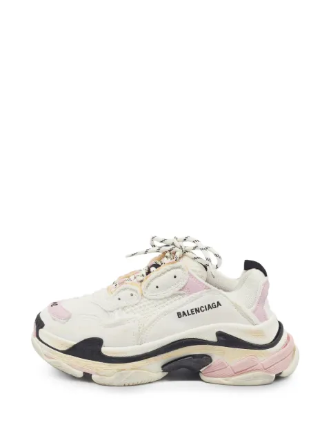 Balenciaga Pre-Owned Triple S distressed sneakers White 1398059