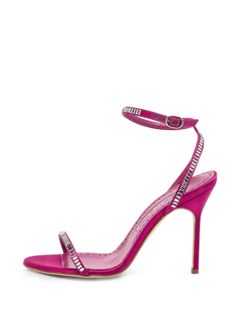 Manolo Blahnik Crinastra ankle-strap sandals Purple 1394254