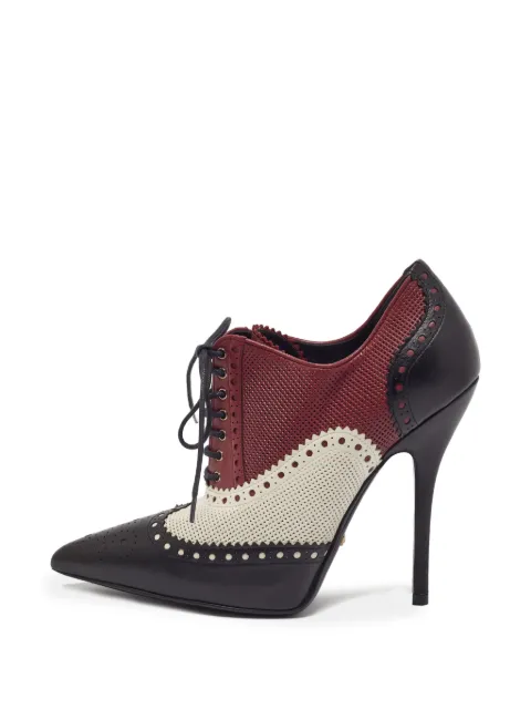 Gucci Pre-Owned Malaga Kid brogue ankle boots Black 1383721