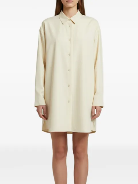 Jil Sander Pre-Owned oversized button-down long shirt Neutrals 1394698