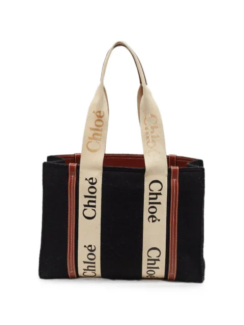 Chloé Pre-Owned Woody tote bag Black 1382739