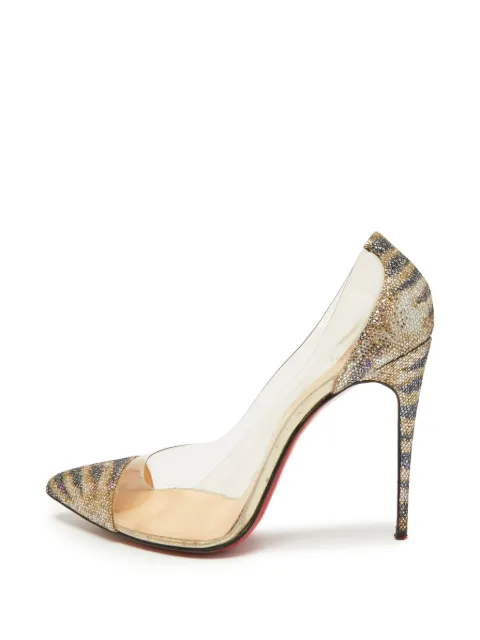 Christian Louboutin Pre-Owned Debout glitter pumps Gold 1388832