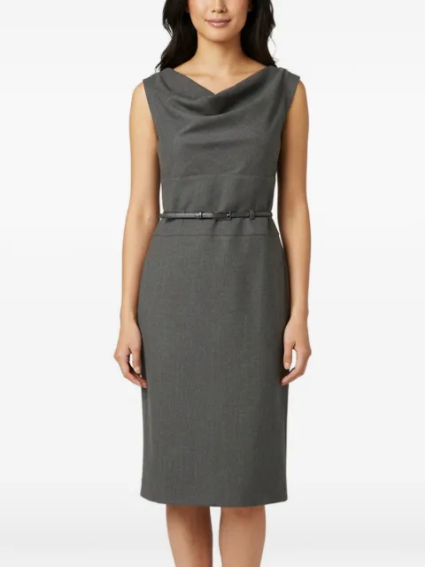 Giorgio Armani Pre-Owned sleeveless belted dress Grey 1376831