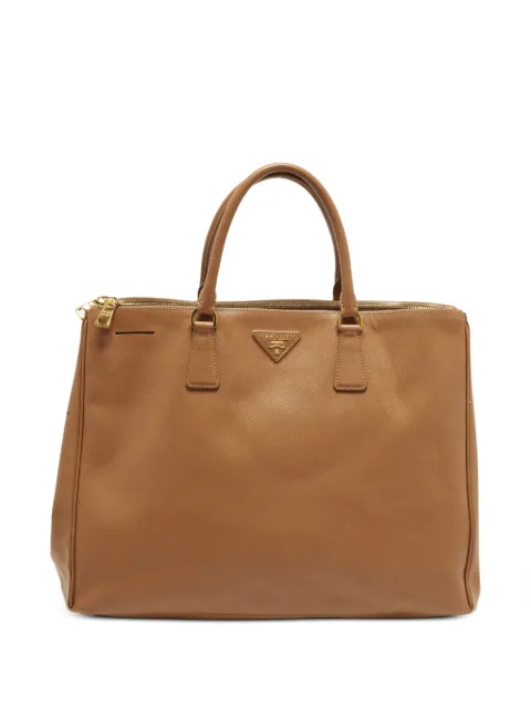 Prada Pre-Owned Executive double-zip tote bag Brown 1389789