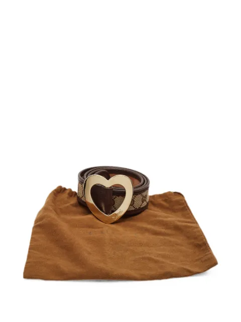 Gucci Pre-Owned Heart-buckle belt Brown 1369738