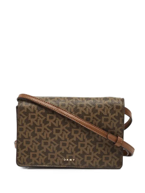 DKNY Vintage 2018 Bryant monogram crossbody bag Brown 1381605