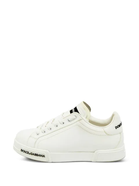 Dolce & Gabbana Pre-Owned Portofino lace-up sneakers White 1389623