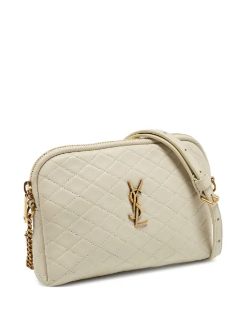 Saint Laurent Pre-Owned 2023 Gaby quilted clutch bag Neutrals 1389802