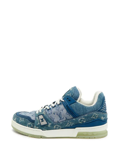 Louis Vuitton Pre-Owned Monogram low-top sneakers Blue 1377741