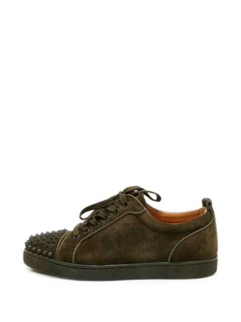 Christian Louboutin Pre-Owned Louis Junior Spikes sneakers Green 1381499