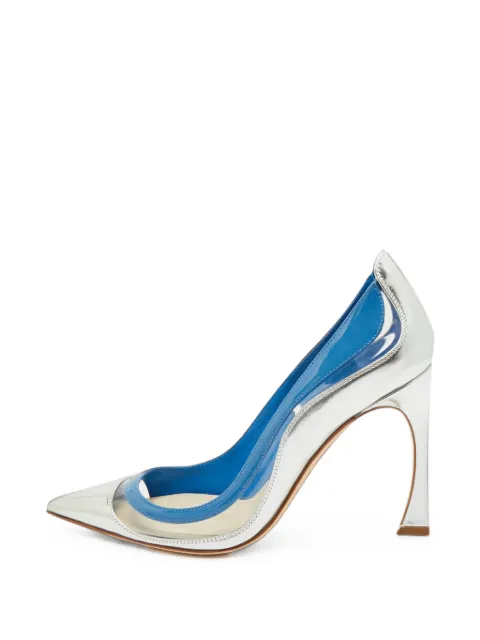 Christian Dior Pre-Owned Wave pointed-toe pumps Silver 1381017