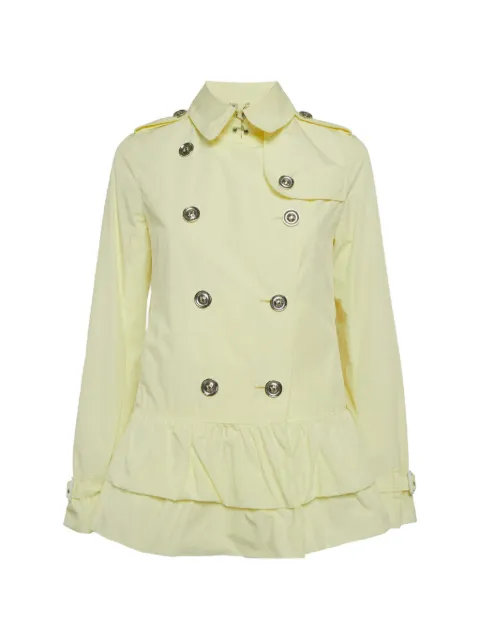 Burberry Pre-Owned double-breasted flared trench coat Yellow 1310042