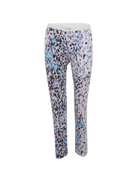 Roberto Cavalli Vintage abstract-print track pants White 1277391