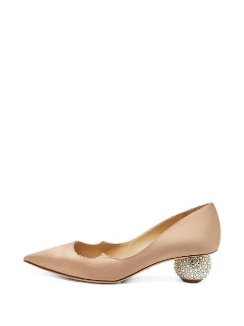 Paul Andrew Ankara crystal-embellished pumps Neutrals 1202642