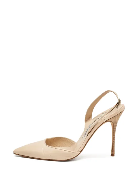 Manolo Blahnik Carolyne slingback pumps Neutrals 1141617