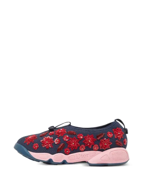 Christian Dior Pre-Owned Fusion embellished sneakers Blue 991364
