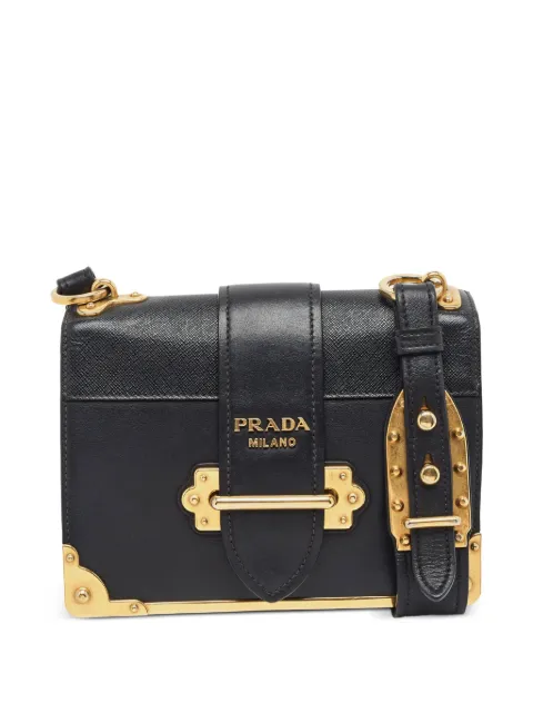 Prada Pre-Owned Cahier leather mini bag Black 1394658
