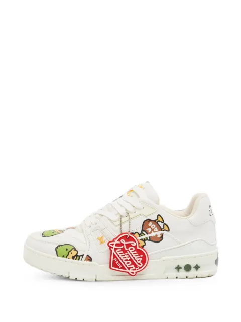 Louis Vuitton Pre-Owned x Nigo duck-motif sneakers White 1393252