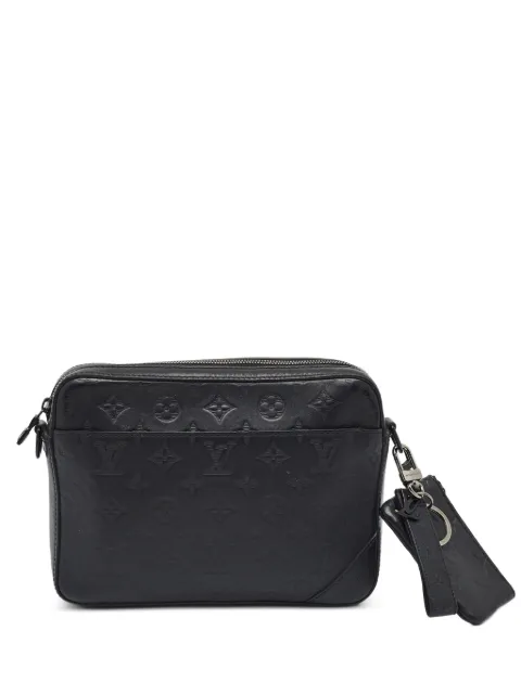 Louis Vuitton Pre-Owned Monogram Shadow clutch bag Black 1392667